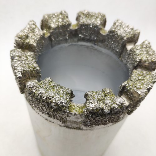 Electroplated diamond coring bit