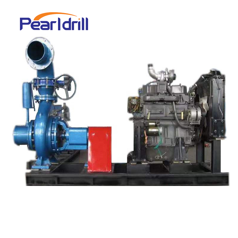 High pressure diesel engine water pump for agricultural irrigation and mining flushing