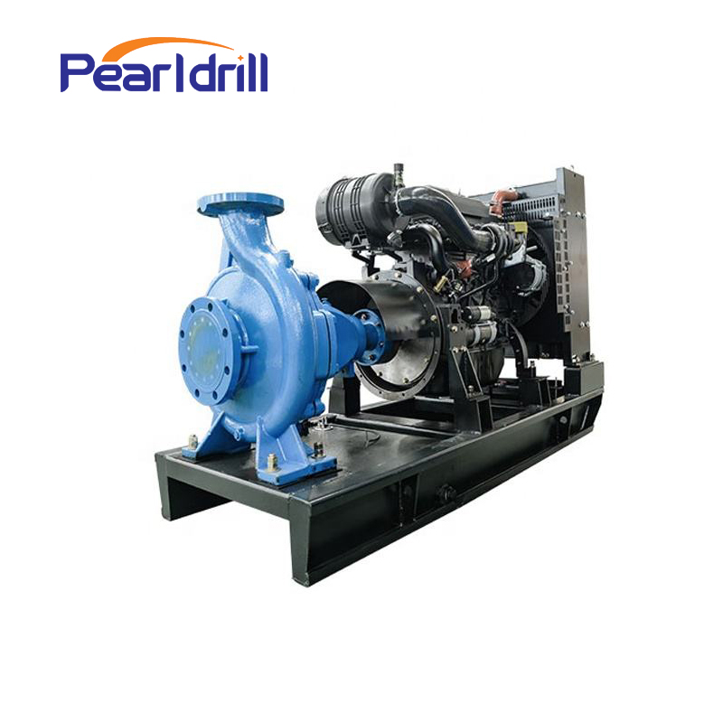 High pressure diesel engine water pump for agricultural irrigation and mining flushing