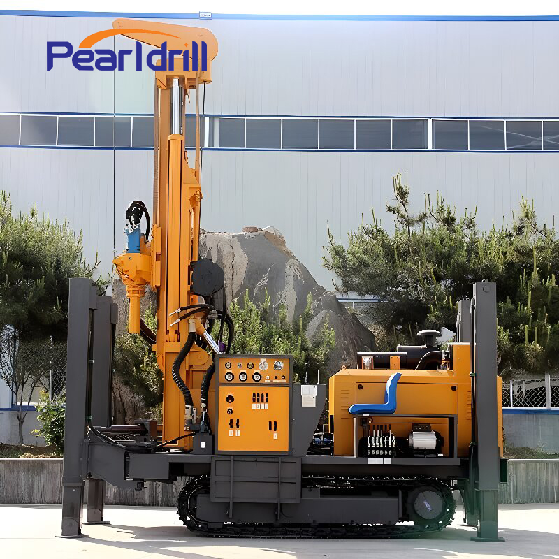 150-200m Mini Trailer Crawler Water Well Drilling Rigs Machine