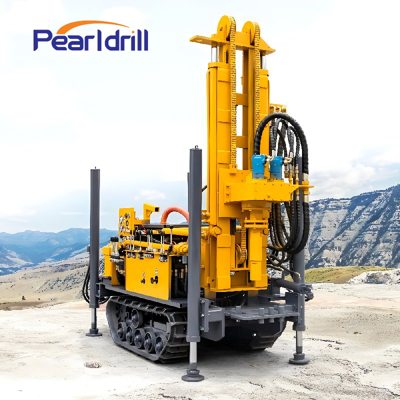 160m Crawler Pneumatic Water Well Drilling Rig