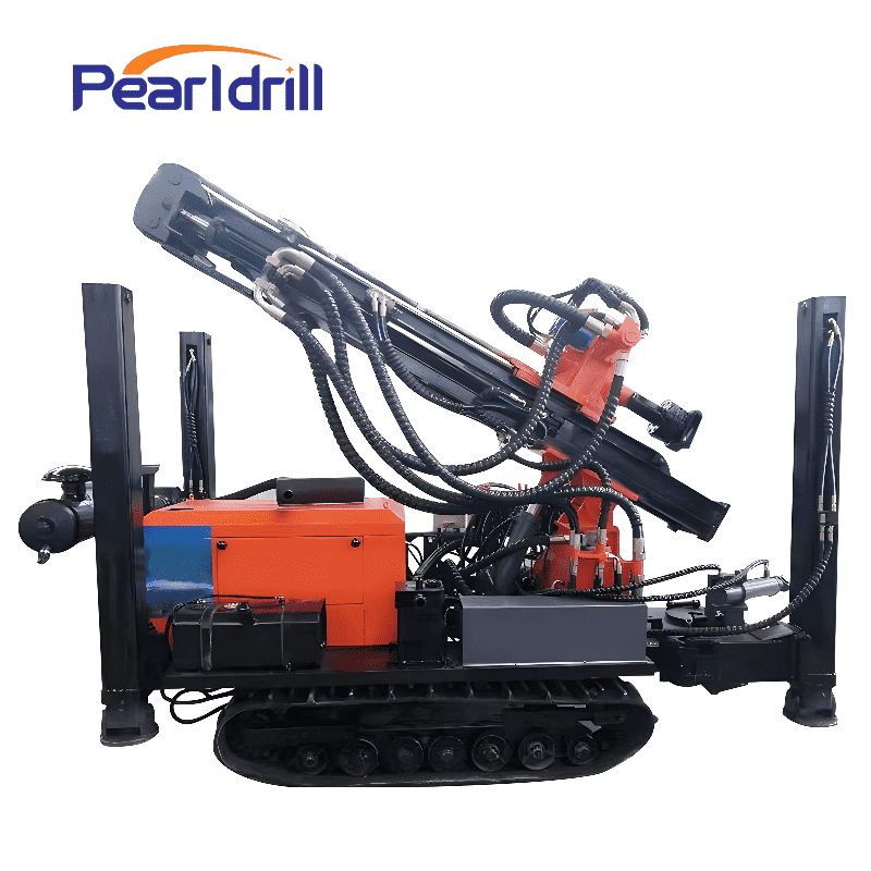 180m Crawler Water Well Diamond Core Drilling Rig 