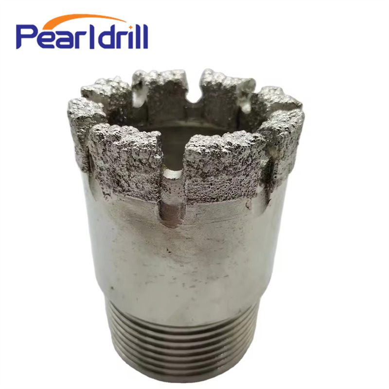 Electroplated diamond coring bit is used for geological exploration 