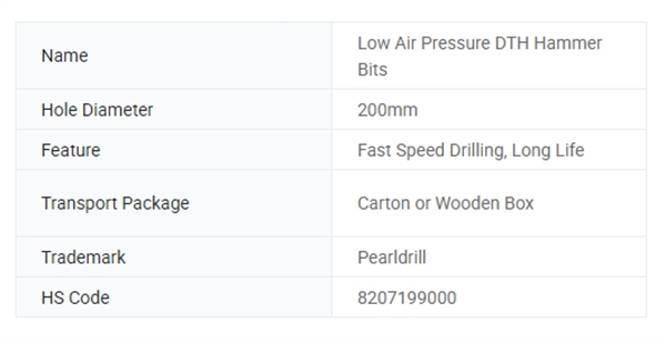 High Performance DTH Rock Drill Bit