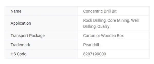 168mm Overburden Drilling Ring Bit, Pilot Bit, Concentric Drill Bit