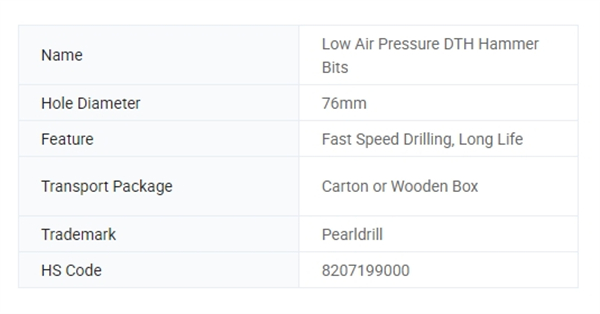 3.5 Inch DTH Drill Bits for Water Well Drilling and Mining