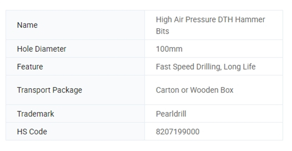 100mm Diamond Button Bit for Water Well Drilling