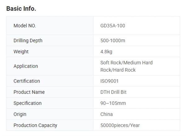 DHD/CIR/Cop High Air Pressure <a href=https://www.gzpearldrill.com/en/DTH-HAMMER-BITS.html target='_blank'>DTH hammer</a> Drill Bit for Mining