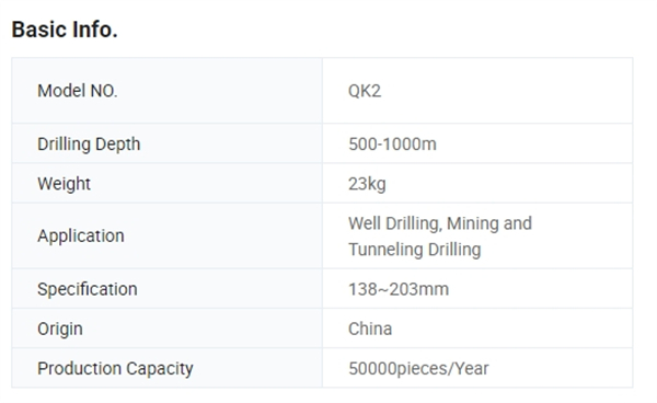 Qk19 High Air Pressure <a href=https://www.gzpearldrill.com/en/DTH-HAMMER-BITS.html target='_blank'>DTH hammer</a> Bits