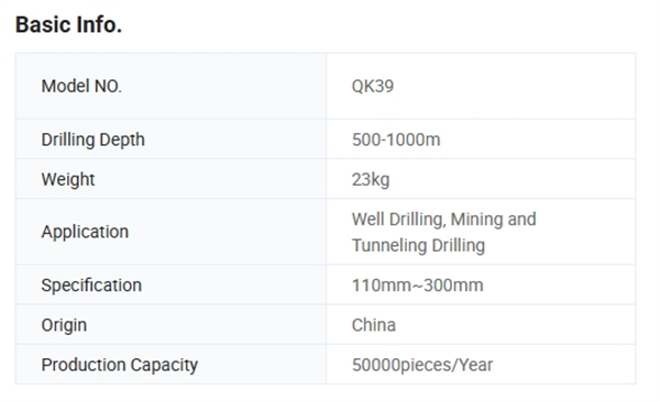 QK39 High Air Pressure <a href=https://www.gzpearldrill.com/en/DTH-HAMMER-BITS.html target='_blank'>DTH hammer</a> Bits