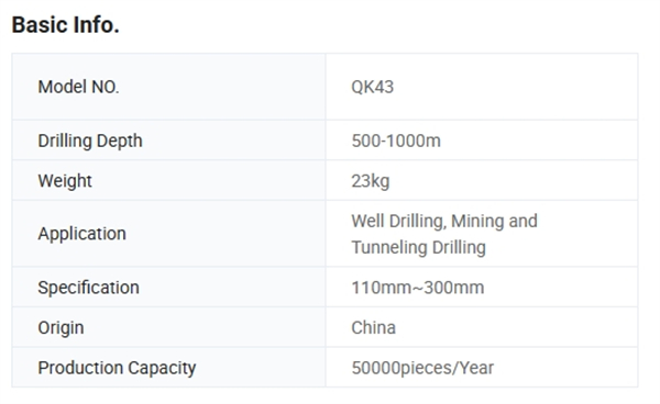 Qk17 High Air Pressure <a href=https://www.gzpearldrill.com/en/DTH-HAMMER-BITS.html target='_blank'>DTH hammer</a> Bits