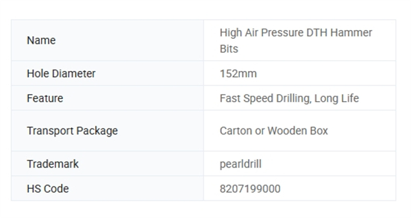 Mine Tunnel Thread Drill Rod DTH Hammer Bit