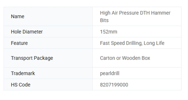 Qk18 High Air Pressure DTH Hammer Bits