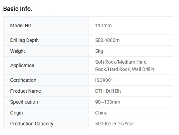 High Strength <a href=https://www.gzpearldrill.com/en/DTH-HAMMER-BITS.html target='_blank'>DTH hammer</a> Bits