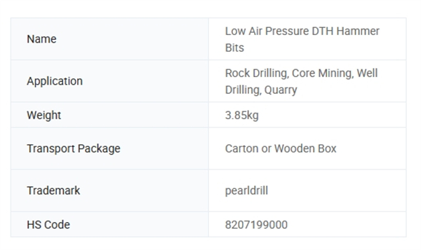 Pearldrill3 Water Well DTH Hammer Impactor