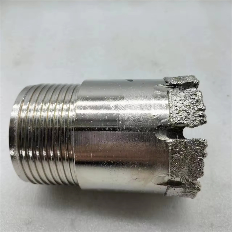 Electroplated diamond coring bit is used for geological exploration 