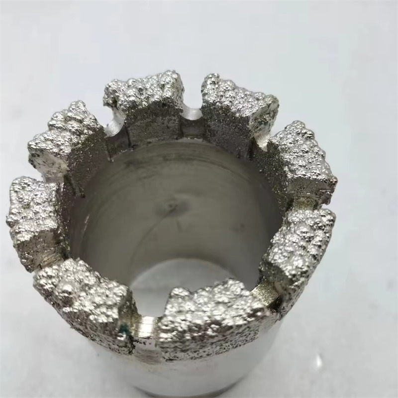 Electroplated diamond coring bit is used for geological exploration 