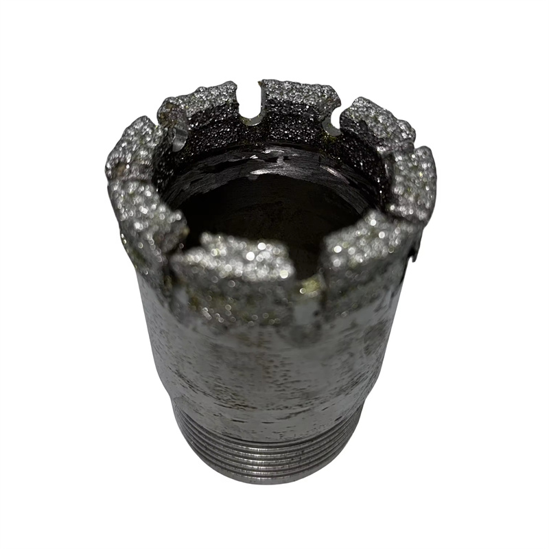 Rugged 75# electroplated diamond coring bit