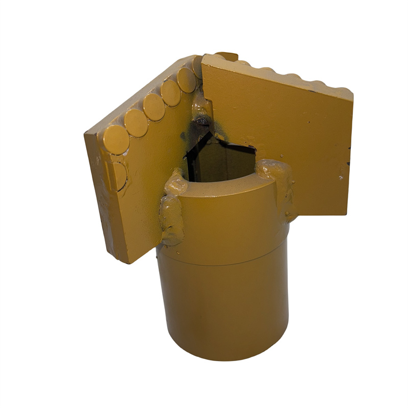 PDC Three-Wing Scraper Grouting Holes Coreless Drill Bit
