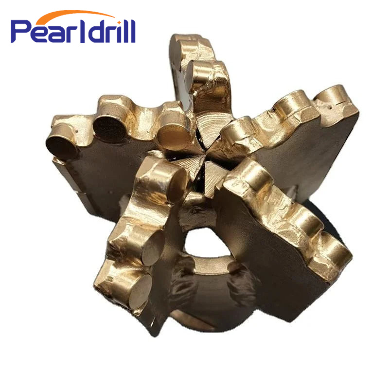 Five-Wing Ladder Scraper PDC Coreless Drill Bit
