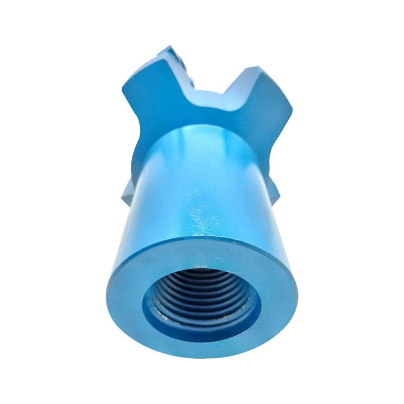Four Wing Reinforced Arc Angle Coreless Bit