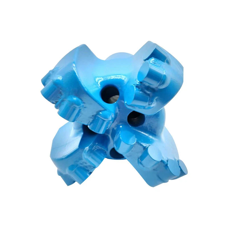 Four Wing Reinforced Arc Angle Coreless Bit